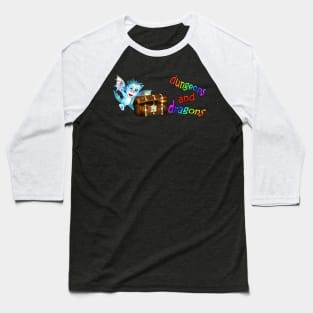 cute dnd dragon and mimic chest Baseball T-Shirt